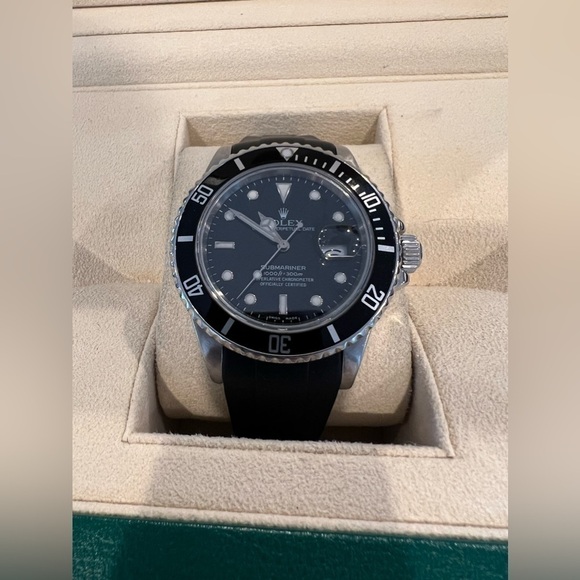 1987 Rolex Submariner 168000 Triple Zero Transitional Rare Ref. Black Gloss Dial - Picture 2 of 15